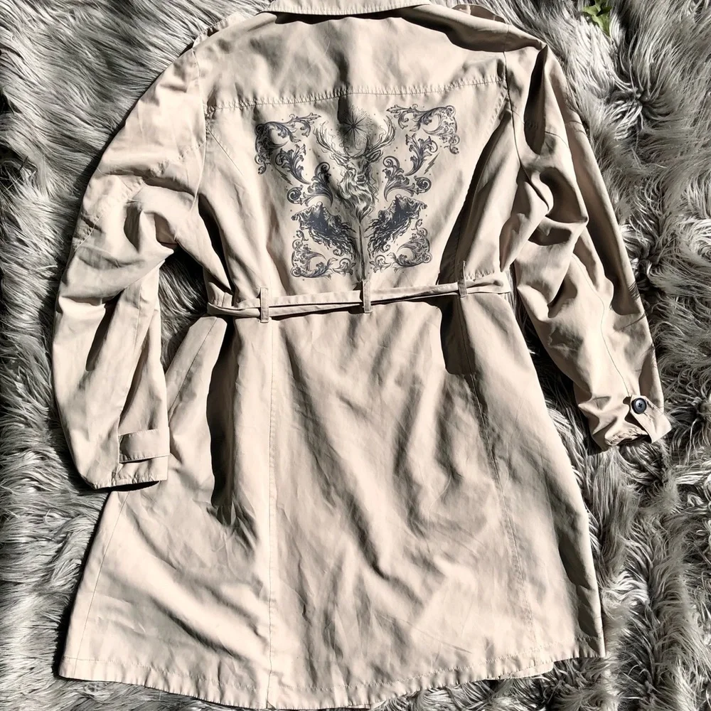 Torrid Harry Potter Patronus Trench Coat - Picture 6 of 7